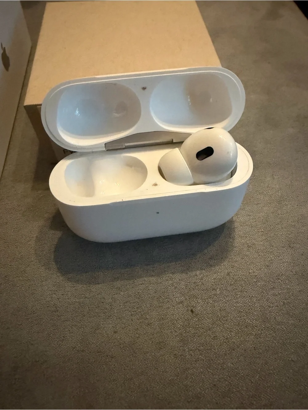 Apple White AirPods Pro Case with Floral Clear Silicone Sleeves